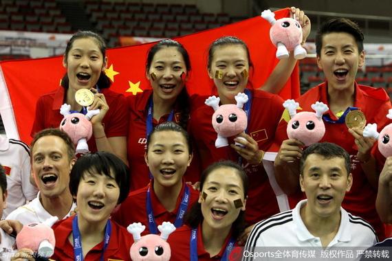 中国女排夺冠