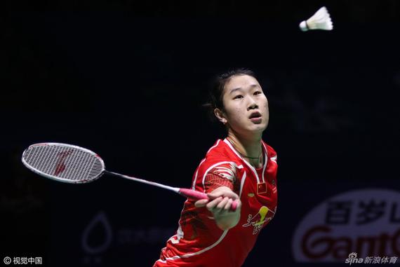 Draw the feather badminton finals women's singles Tian Houwei shun lee