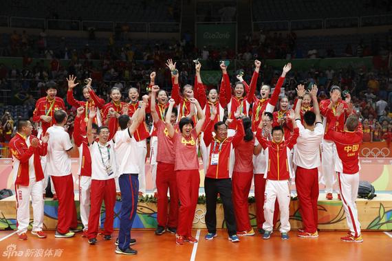 中国女排奥运夺金