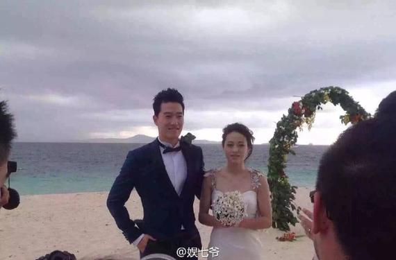 刘翔吴莎斐济拍婚纱照