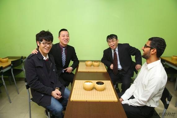 聂卫平等棋手与谷歌CEO交流