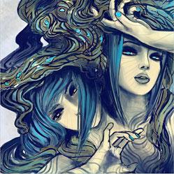 双子座 插画师Yuhon作品