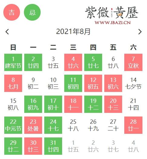 8月上交提案吉日