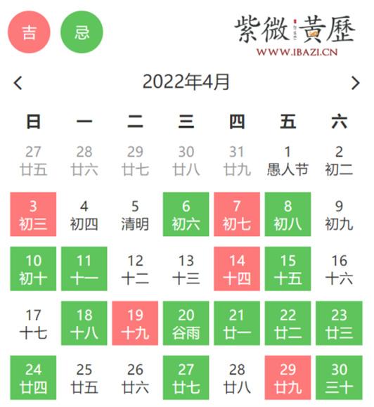 4月上交提案吉日