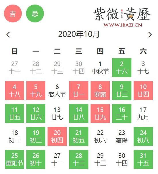 10月上交提案吉日
