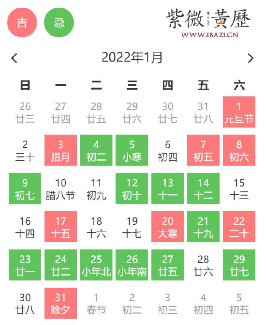 1月上交提案吉日