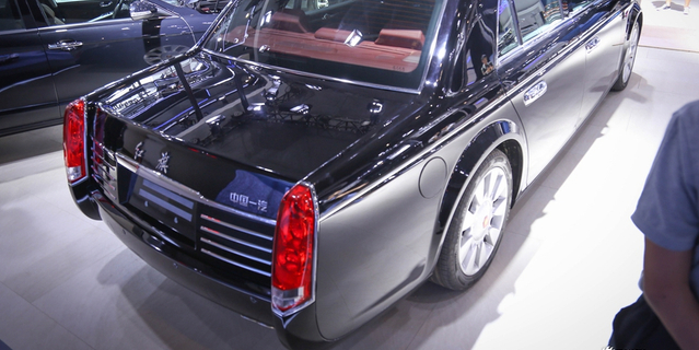 成都车展高清实拍红旗L5 只能在车展遇见你