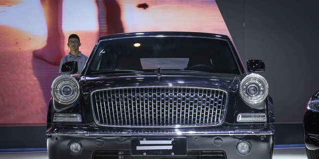 成都车展高清实拍红旗L5 只能在车展遇见你