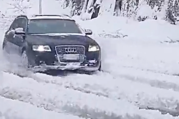 瓦罐迷的福利！奥迪A6 Avant雪中飞驰