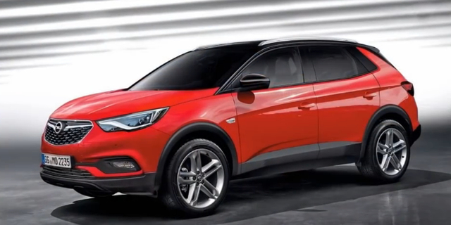 2017款欧宝Grandland X基于EMP2平台打造。