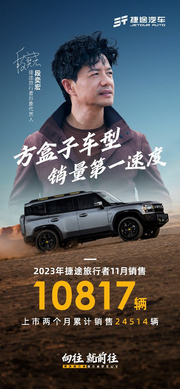 捷途旅行者月销破1万