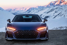 Audi R8 V10 Performance，阿尔卑斯山
