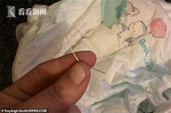 小商店的帮宝适尿片内藏长针