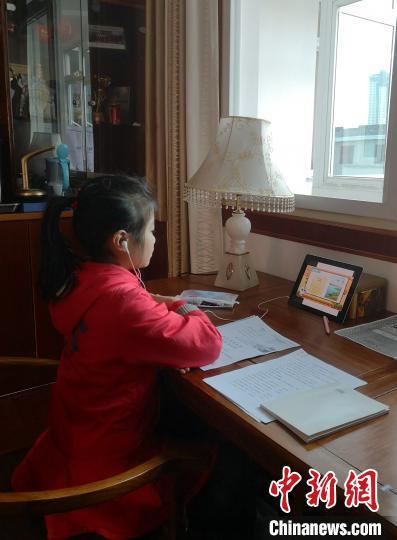 2月10日开始,很多学校已经开通本校的网上教学,开展“停课不停学”活动。 钟欣 摄