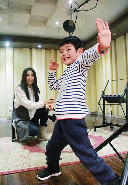 杨童舒与儿子