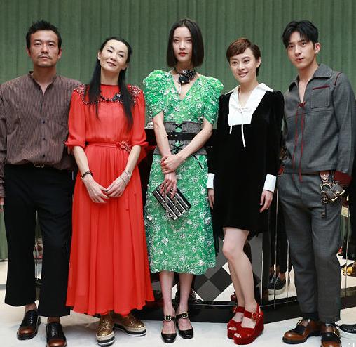 张曼玉与杜鹃、孙俪等合影