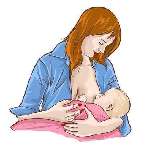 妈妈哺乳图