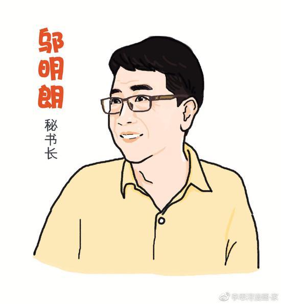 邬明朗秘书长 图源于漫画家李思浔微博