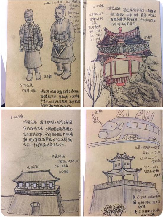 周燕绘画作品 本文图片均来自“成都儿童团”微信公众号
