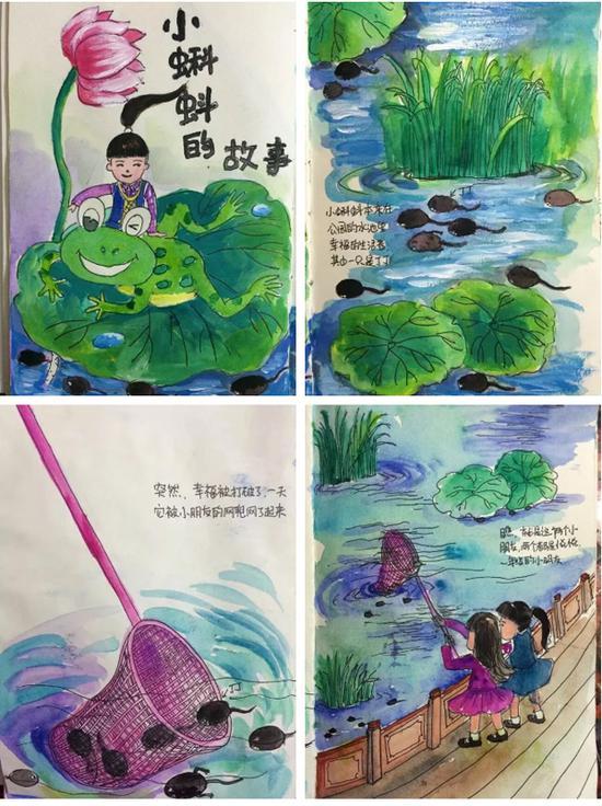 周燕绘画作品 本文图片均来自“成都儿童团”微信公众号