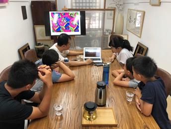 (北京西城区,大书智美学俱乐部,北京孩子深度参与藏区儿童画展策划)