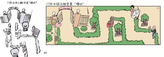 ▲左边是公众号推送,右边是漫画书的内容