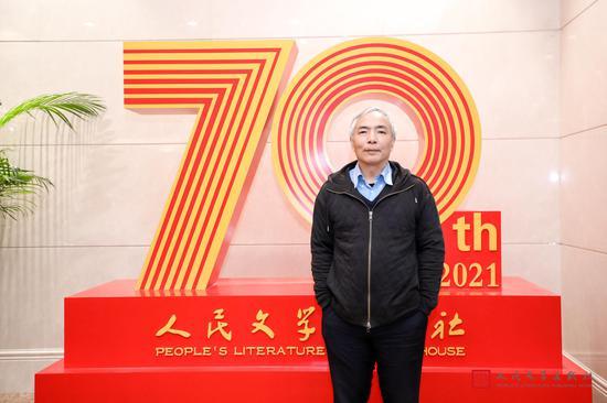 作家格非在人民文学出版社70周年庆典上