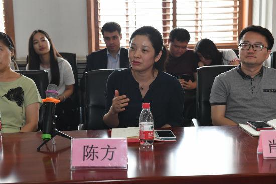 《库科茨基医生的病案》译者陈方(杨志成 摄)