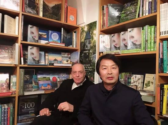 刘震云和德国汉学家Michael Kahn-Ackermann