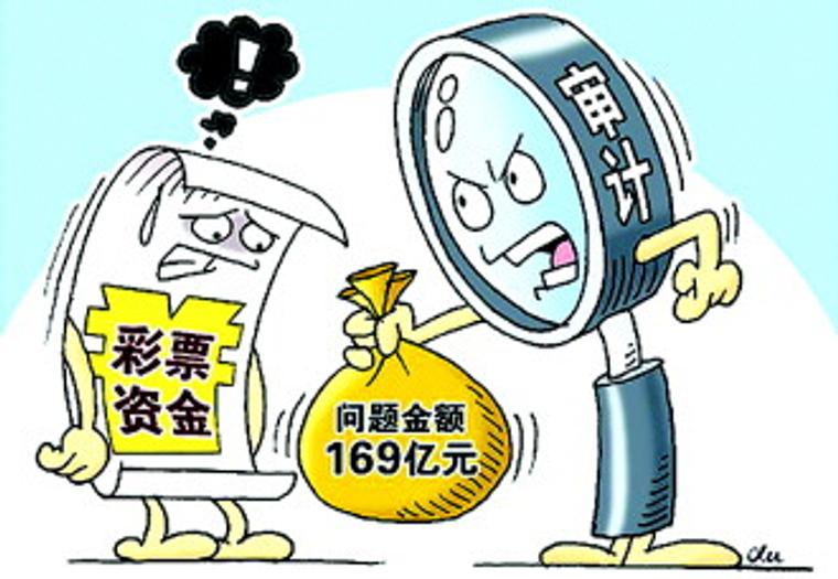 2014年，审计查出虚报套取、挤占挪用等彩票问题金额高达169.32亿元