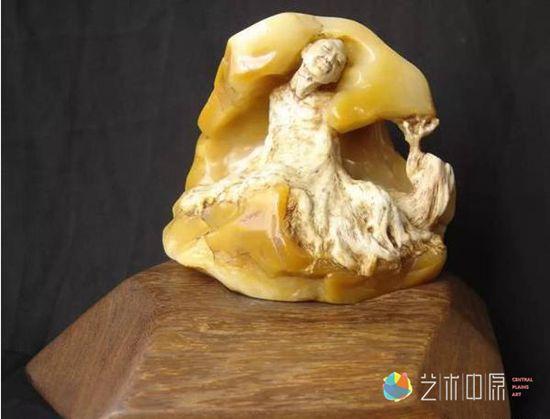 何马寿山石作品《春风得意》