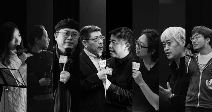 (左起)龙星如、何伊宁、叶锦添、陈嘉映、周榕、许知远、小河、葛宇路