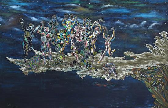 《浮生》No.1 布面油彩 300x190cm 2013