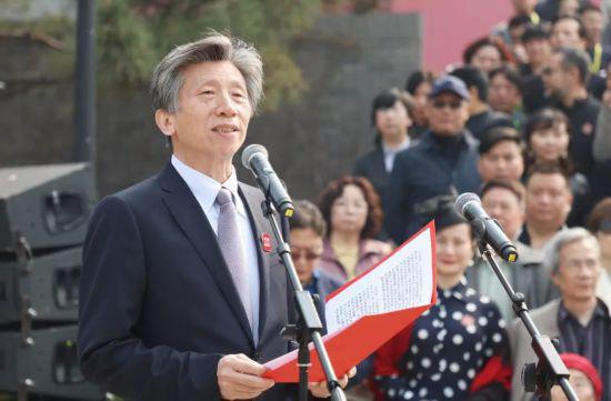 2018年4月1日,中央美术学院院长范迪安在百年校庆启动日开幕式上致辞