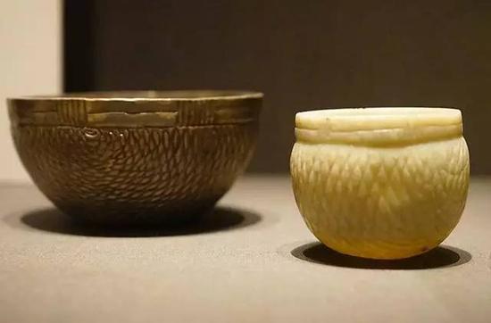 玉碗与银碗 宋,11-12世纪