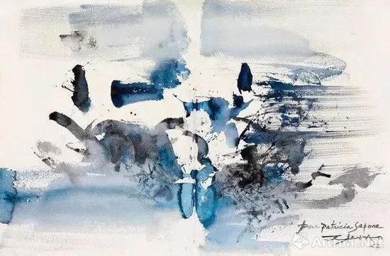 ▲赵无极《构图》,1957