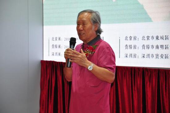 天津美术学院教授、天津市美术家协会山水画专委会主任姬俊尧先生致辞