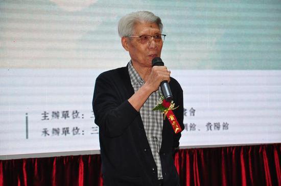天津市美术家协会人物画专业委员会主任、天津湖社画会艺术顾问杨德树先生致辞
