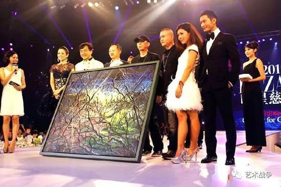 (冯小刚和曾梵志合作油画《一念》1700万成交)