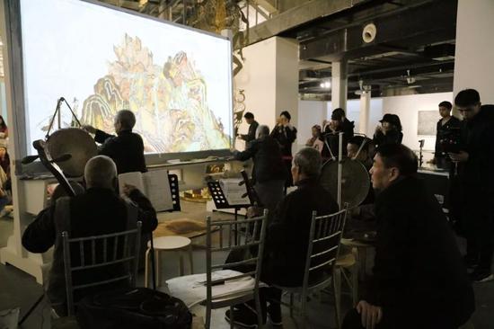 多媒体皮影表演《不息-移山填海》演出现场