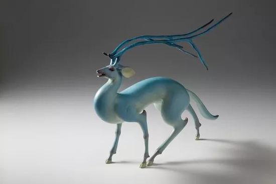 《紫气东来》 91x30x54cm青铜 2016年