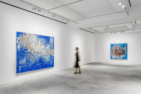 ▲Installation view, ‘Mark Bradford’, Hauser & Wirth Hong Kong