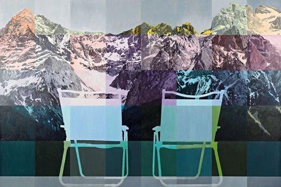 《七千万年-8》,布面油画,160 × 240 cm,2023