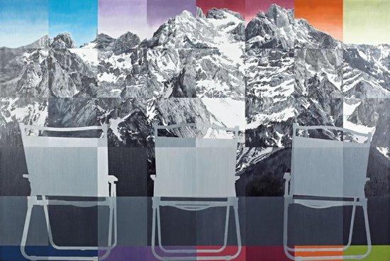《七千万年-9》,布面油画,160 × 240 cm,2023