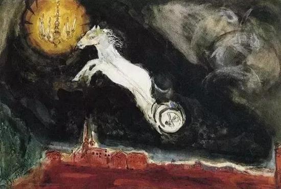 1942年为《阿莱科》第四幕所作,描绘了想象中的圣彼得堡