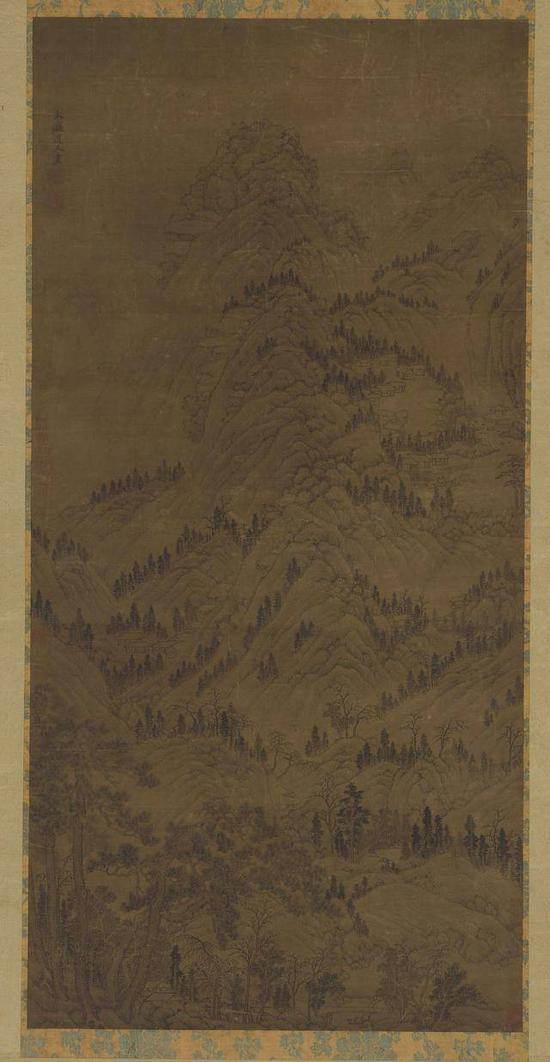 图17:明人画 黄公望山水轴