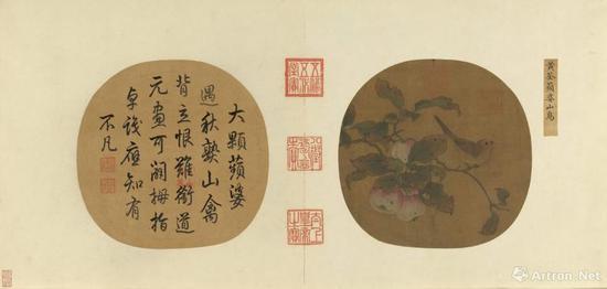 黄筌《苹婆山鸟》台北故宫收藏