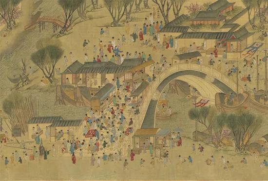 ▲不同版本的《清明上河图》
