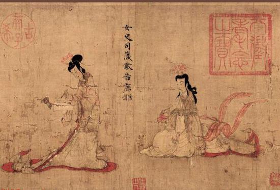 收藏于大英博物馆的《女史箴图》(局部)