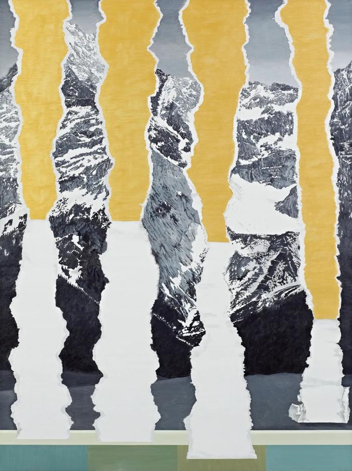 《七千万年-5》,布面油画,160 × 120 cm,2023